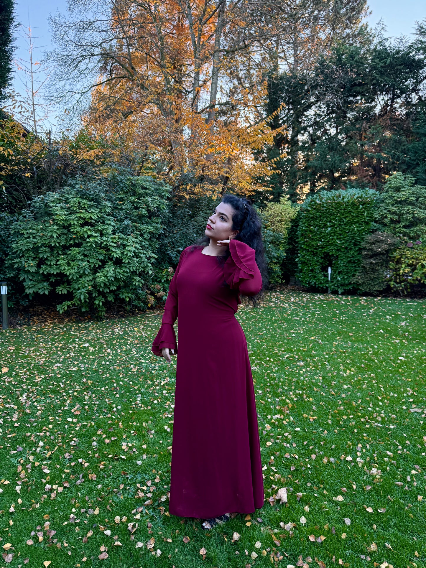 Deep Berry Adjustable Dress