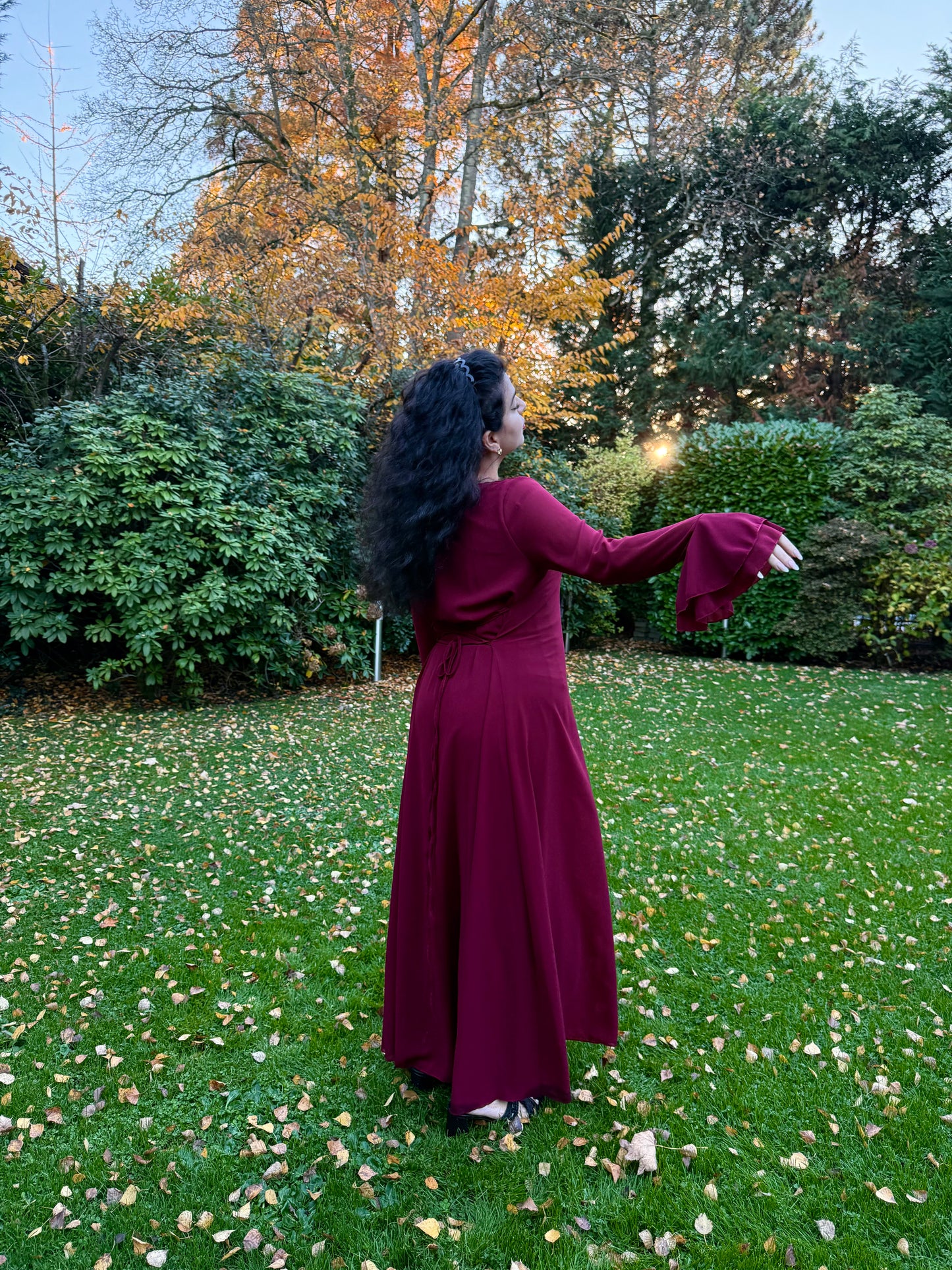 Deep Berry Adjustable Dress