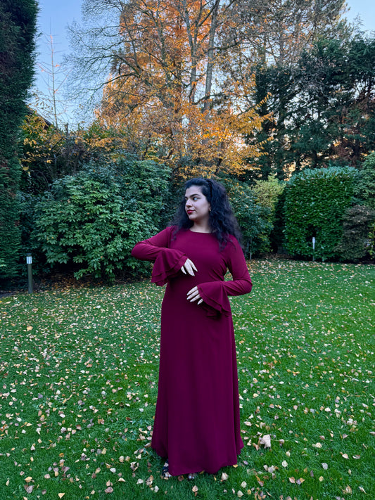 Deep Berry Adjustable Dress